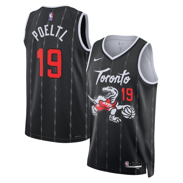 Toronto Raptors Trikot Jakob Poeltl Nike 2025-26 City Edition Schwarz Swingman - Herren Toronto Raptors Trikot Jakob Poeltl Nike 2025-26 City Edition Schwarz Swingman - Herren
